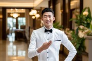 高档酒店服务员的鞠躬礼仪，细节里的温度与专业