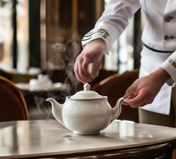 五星酒店服务员上茶礼仪,细节里的服务艺术与尊贵体验