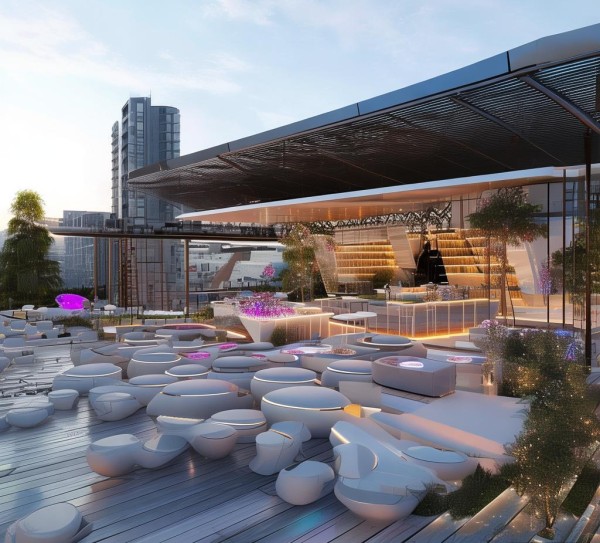 酒店露台合作方案设计图，融合创意与商业的沉浸式休闲空间合作策略